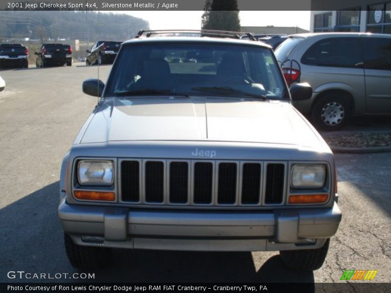 Silverstone Metallic / Agate 2001 Jeep Cherokee Sport 4x4