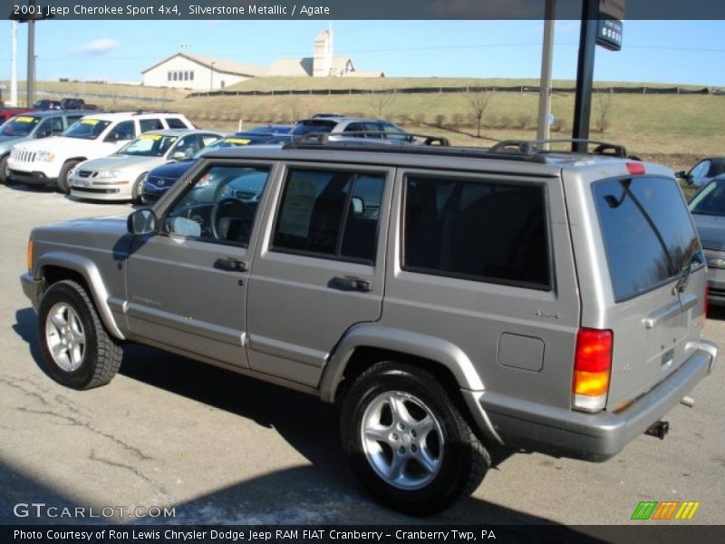 Silverstone Metallic / Agate 2001 Jeep Cherokee Sport 4x4