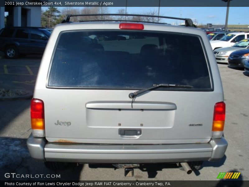 Silverstone Metallic / Agate 2001 Jeep Cherokee Sport 4x4