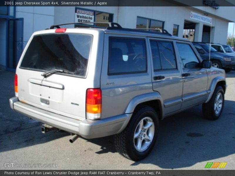 Silverstone Metallic / Agate 2001 Jeep Cherokee Sport 4x4