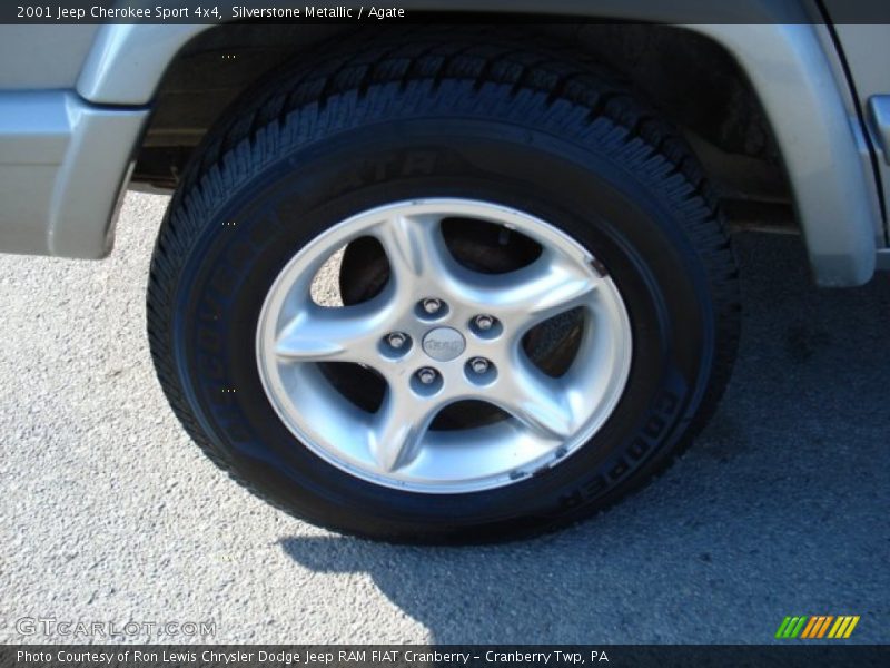 Silverstone Metallic / Agate 2001 Jeep Cherokee Sport 4x4