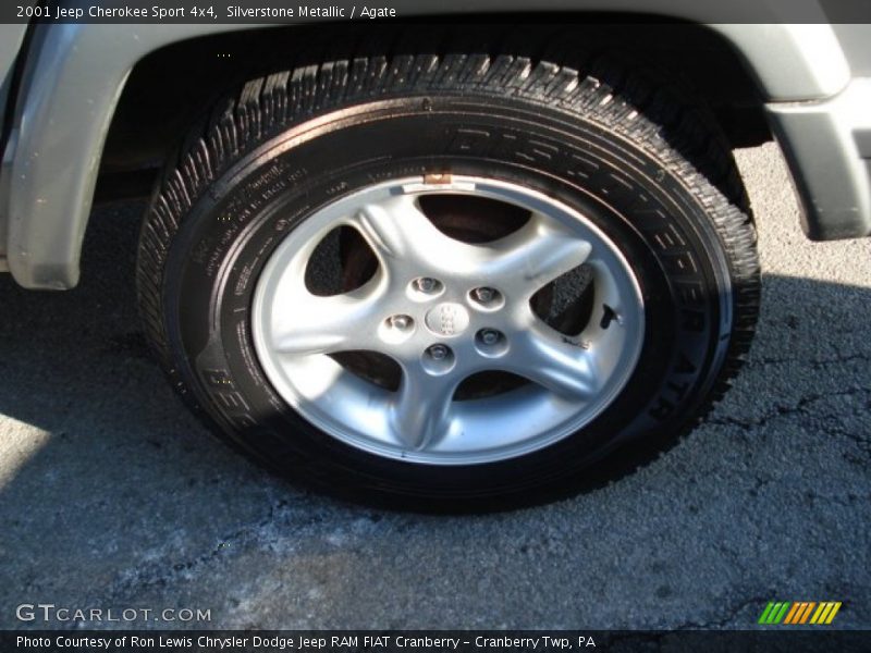 Silverstone Metallic / Agate 2001 Jeep Cherokee Sport 4x4