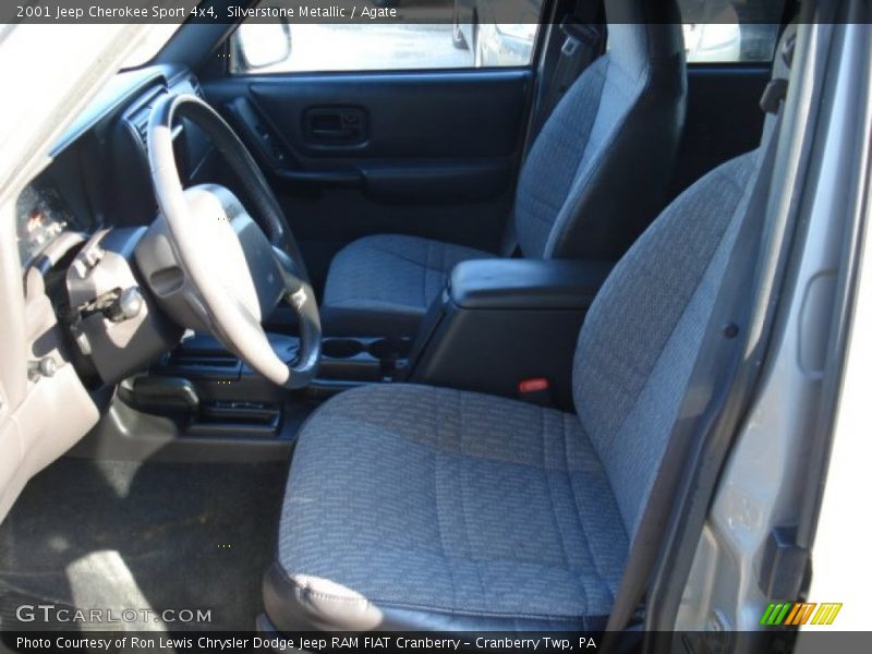 Silverstone Metallic / Agate 2001 Jeep Cherokee Sport 4x4