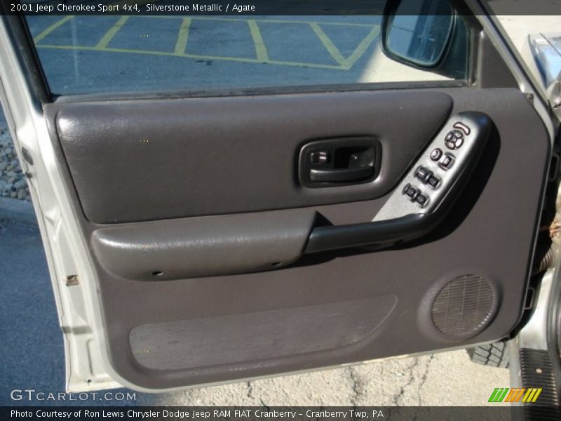Silverstone Metallic / Agate 2001 Jeep Cherokee Sport 4x4