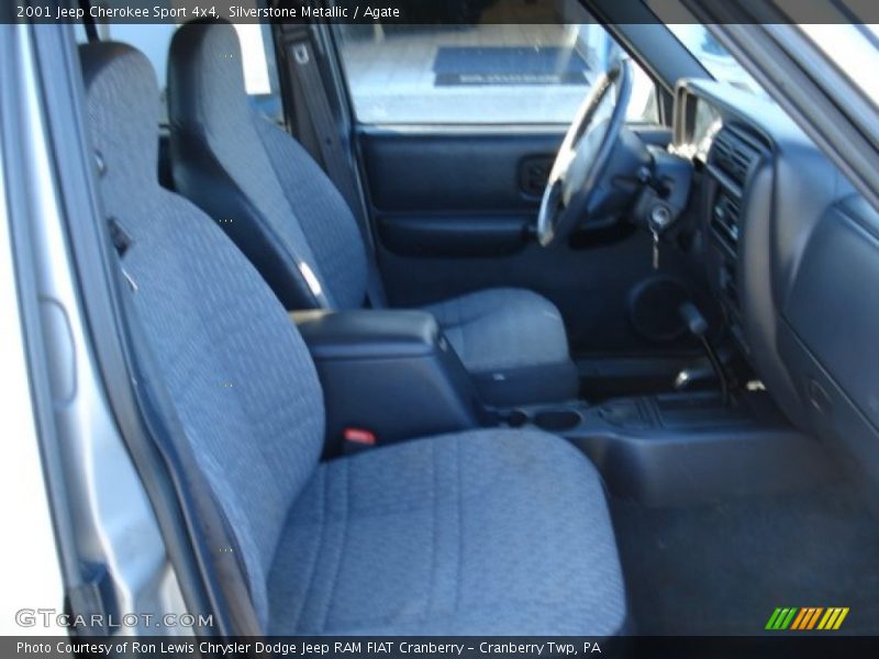 Silverstone Metallic / Agate 2001 Jeep Cherokee Sport 4x4