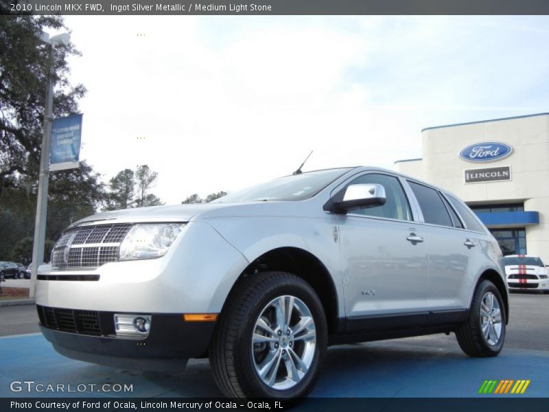 Ingot Silver Metallic / Medium Light Stone 2010 Lincoln MKX FWD