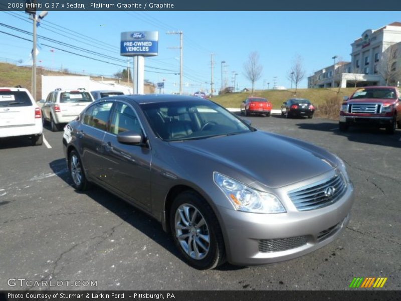Platinum Graphite / Graphite 2009 Infiniti G 37 x Sedan