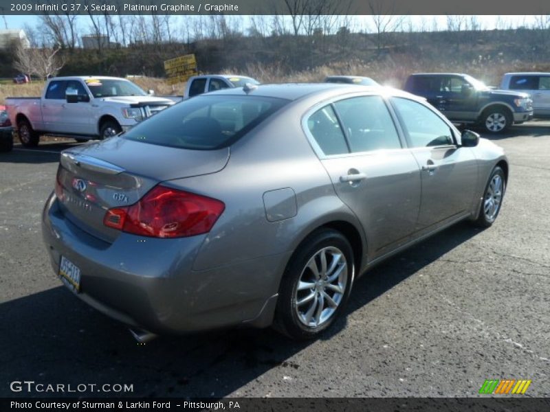 Platinum Graphite / Graphite 2009 Infiniti G 37 x Sedan
