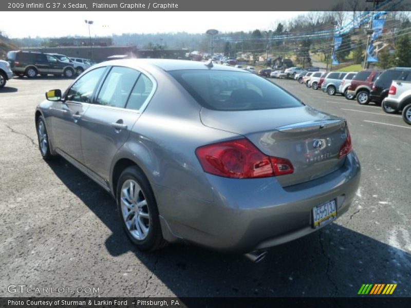 Platinum Graphite / Graphite 2009 Infiniti G 37 x Sedan