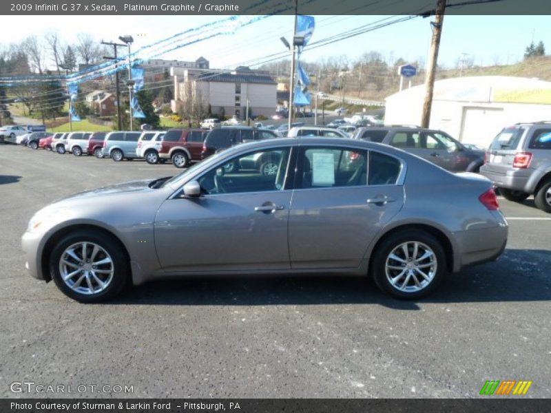 Platinum Graphite / Graphite 2009 Infiniti G 37 x Sedan