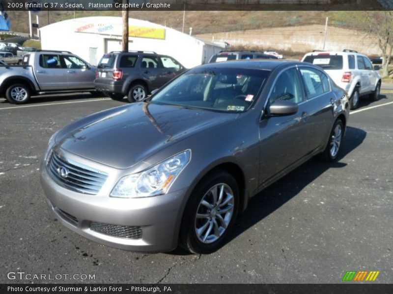 Platinum Graphite / Graphite 2009 Infiniti G 37 x Sedan