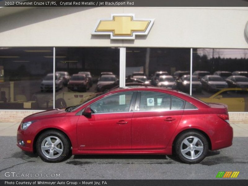 Crystal Red Metallic / Jet Black/Sport Red 2012 Chevrolet Cruze LT/RS