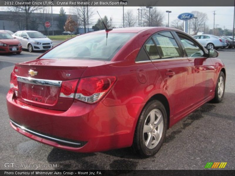 Crystal Red Metallic / Jet Black/Sport Red 2012 Chevrolet Cruze LT/RS