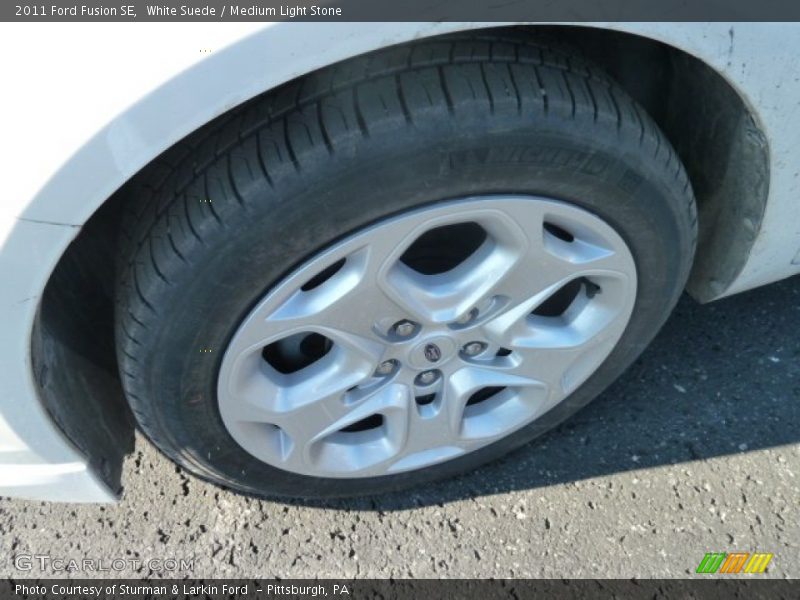 White Suede / Medium Light Stone 2011 Ford Fusion SE