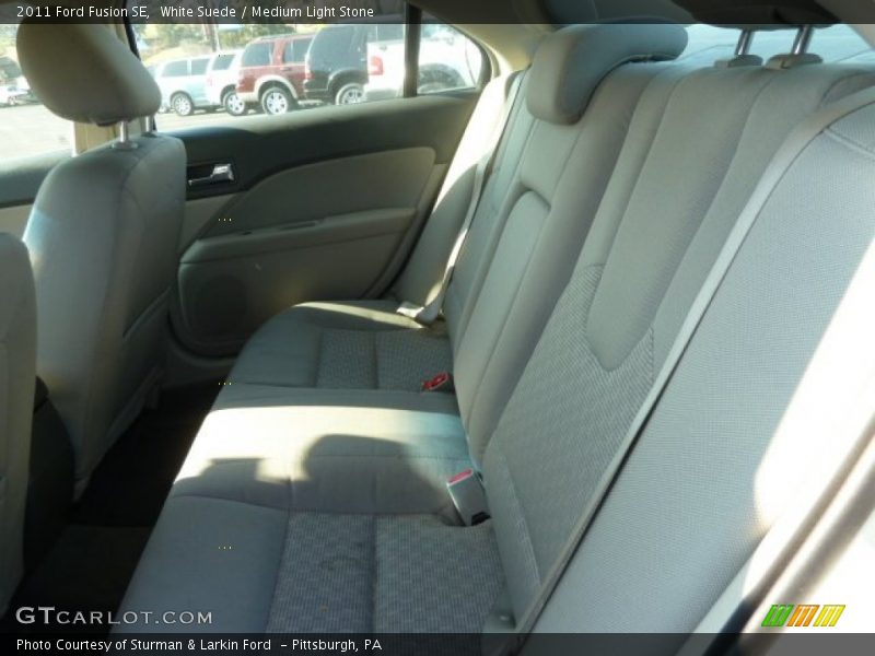 White Suede / Medium Light Stone 2011 Ford Fusion SE