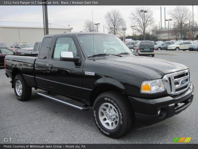Black / Medium Dark Flint 2011 Ford Ranger XLT SuperCab 4x4