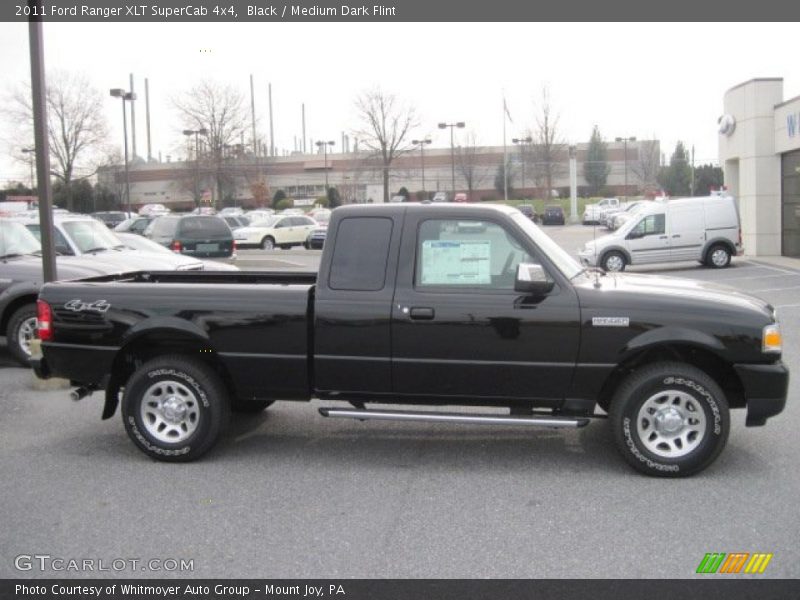 Black / Medium Dark Flint 2011 Ford Ranger XLT SuperCab 4x4