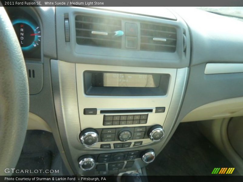 White Suede / Medium Light Stone 2011 Ford Fusion SE