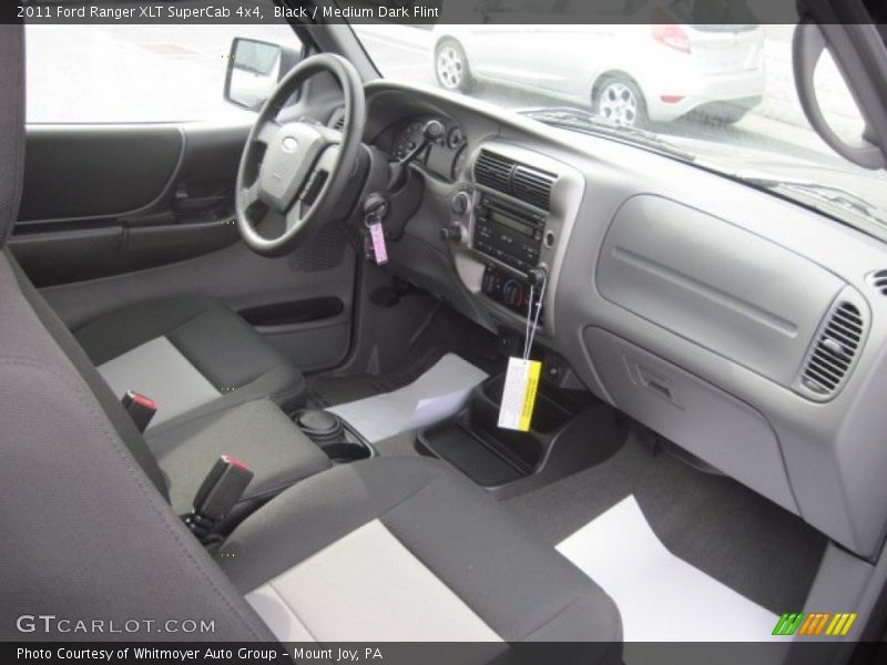 Black / Medium Dark Flint 2011 Ford Ranger XLT SuperCab 4x4