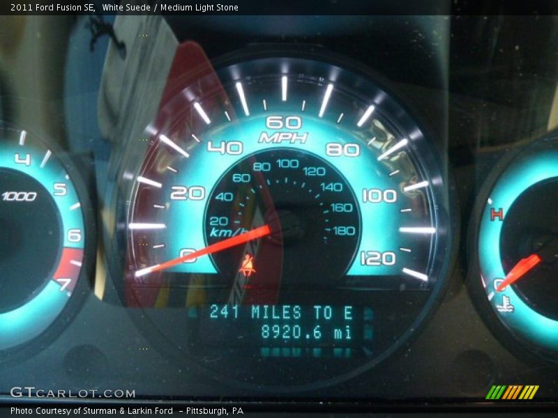 White Suede / Medium Light Stone 2011 Ford Fusion SE