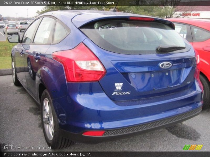 Kona Blue Metallic / Two-Tone Sport 2012 Ford Focus SE Sport 5-Door