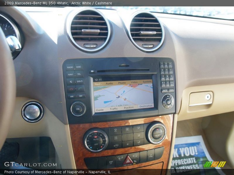Arctic White / Cashmere 2009 Mercedes-Benz ML 350 4Matic