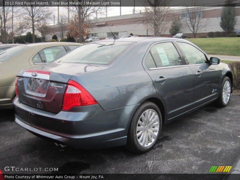  2012 Fusion Hybrid Steel Blue Metallic