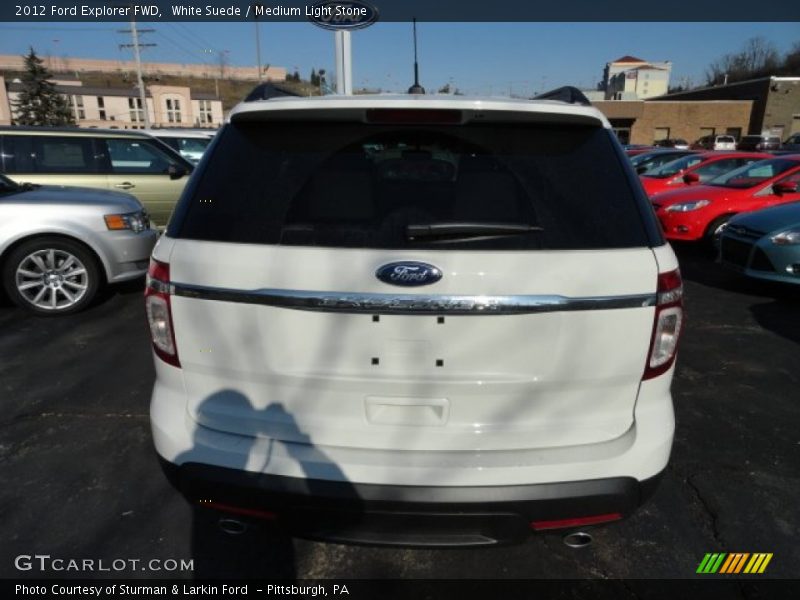 White Suede / Medium Light Stone 2012 Ford Explorer FWD