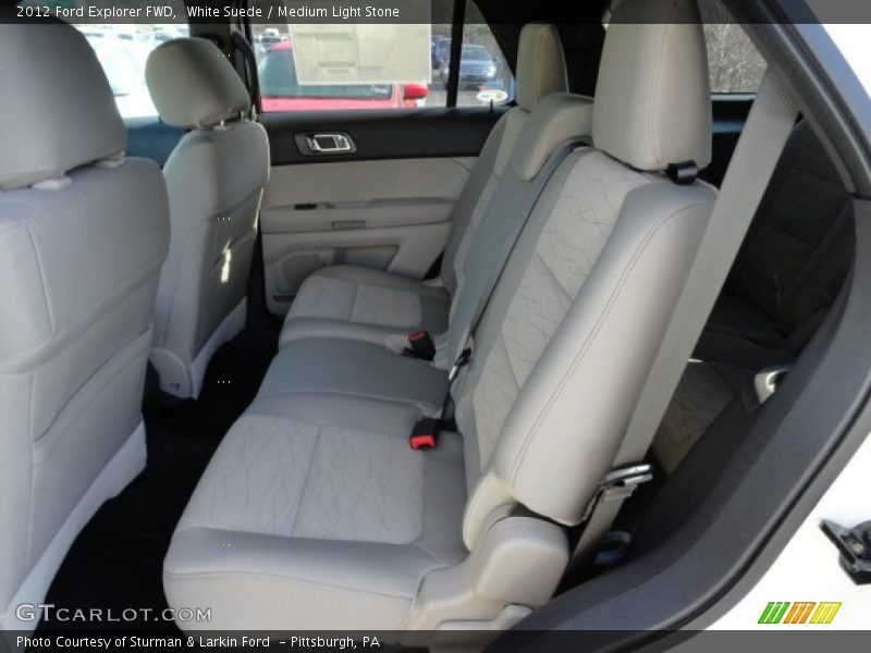 White Suede / Medium Light Stone 2012 Ford Explorer FWD