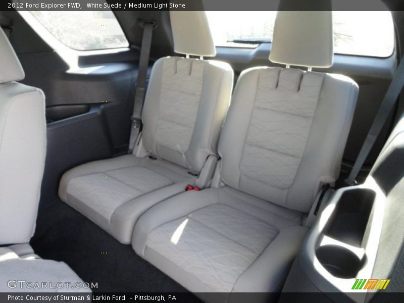 White Suede / Medium Light Stone 2012 Ford Explorer FWD