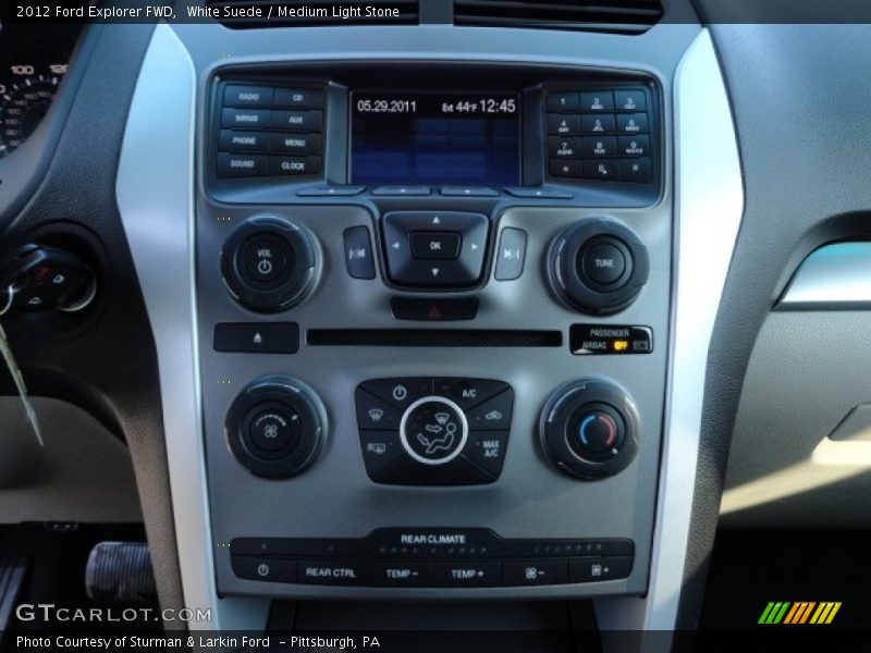 White Suede / Medium Light Stone 2012 Ford Explorer FWD