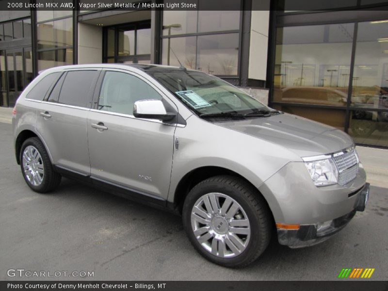Vapor Silver Metallic / Medium Light Stone 2008 Lincoln MKX AWD
