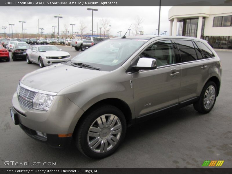 Vapor Silver Metallic / Medium Light Stone 2008 Lincoln MKX AWD