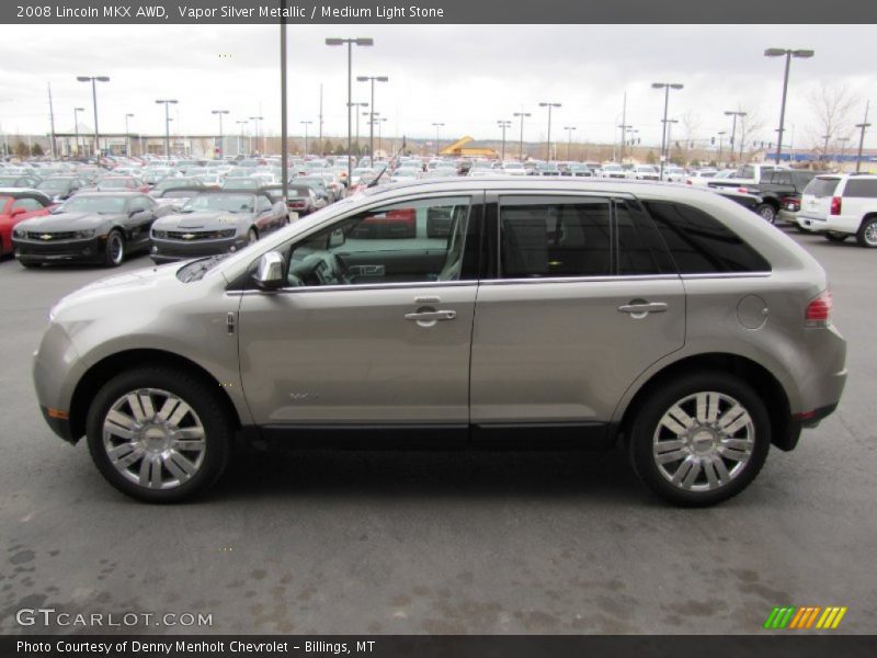 Vapor Silver Metallic / Medium Light Stone 2008 Lincoln MKX AWD