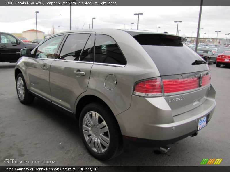 Vapor Silver Metallic / Medium Light Stone 2008 Lincoln MKX AWD