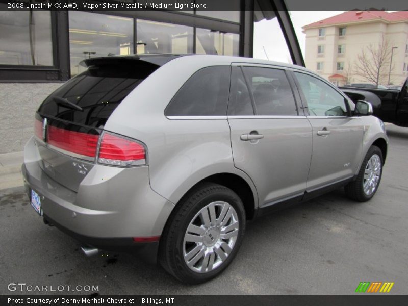 Vapor Silver Metallic / Medium Light Stone 2008 Lincoln MKX AWD