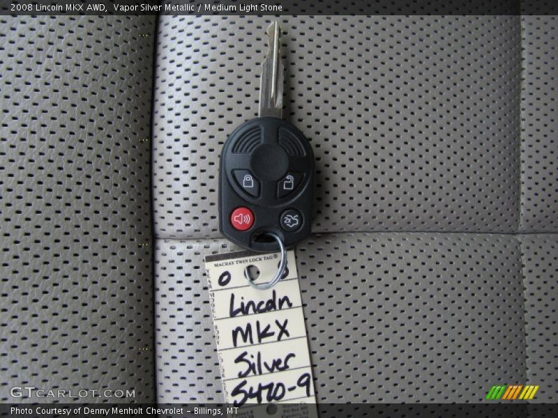 Vapor Silver Metallic / Medium Light Stone 2008 Lincoln MKX AWD