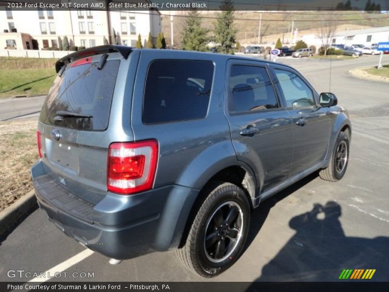 Steel Blue Metallic / Charcoal Black 2012 Ford Escape XLT Sport AWD