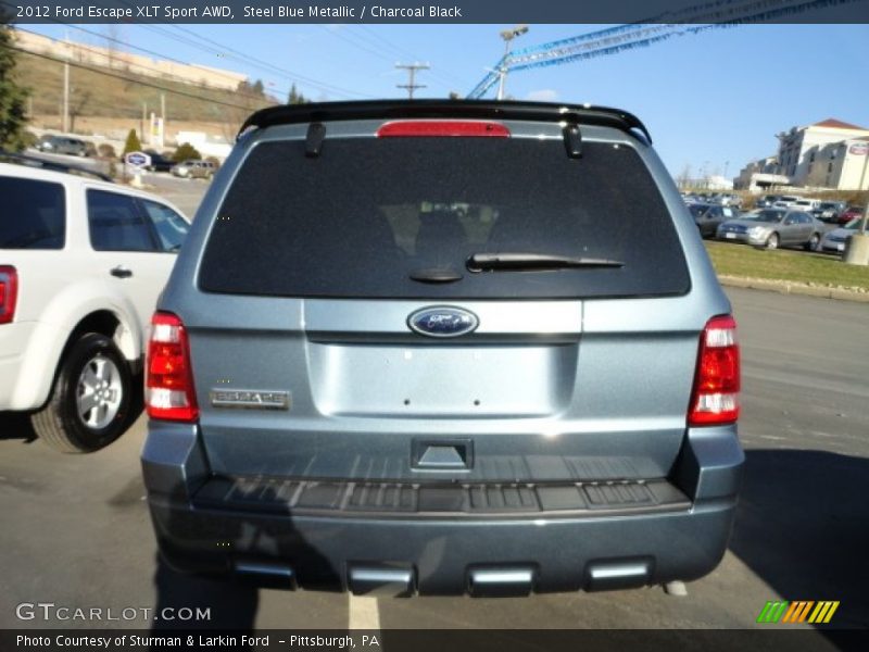 Steel Blue Metallic / Charcoal Black 2012 Ford Escape XLT Sport AWD