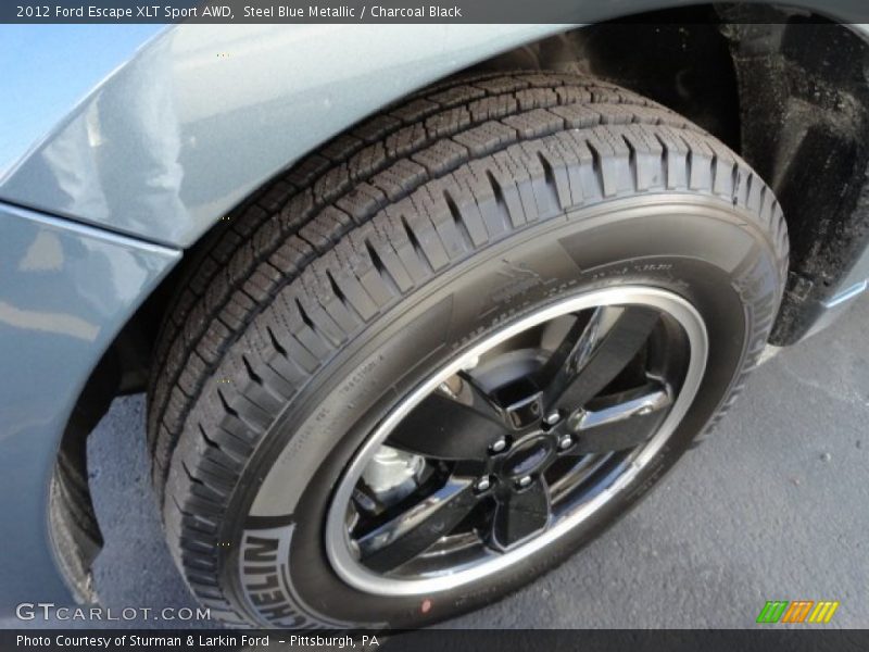 Steel Blue Metallic / Charcoal Black 2012 Ford Escape XLT Sport AWD
