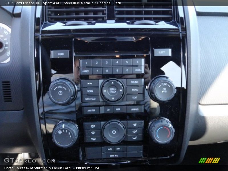 Steel Blue Metallic / Charcoal Black 2012 Ford Escape XLT Sport AWD