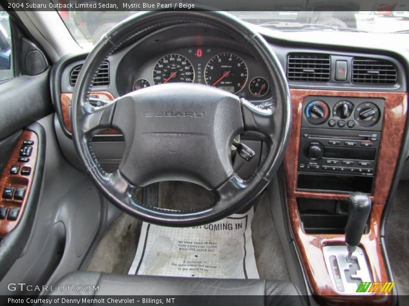 Dashboard of 2004 Outback Limited Sedan