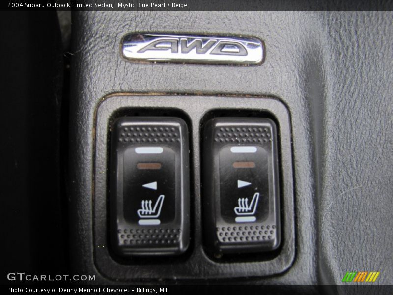 Mystic Blue Pearl / Beige 2004 Subaru Outback Limited Sedan