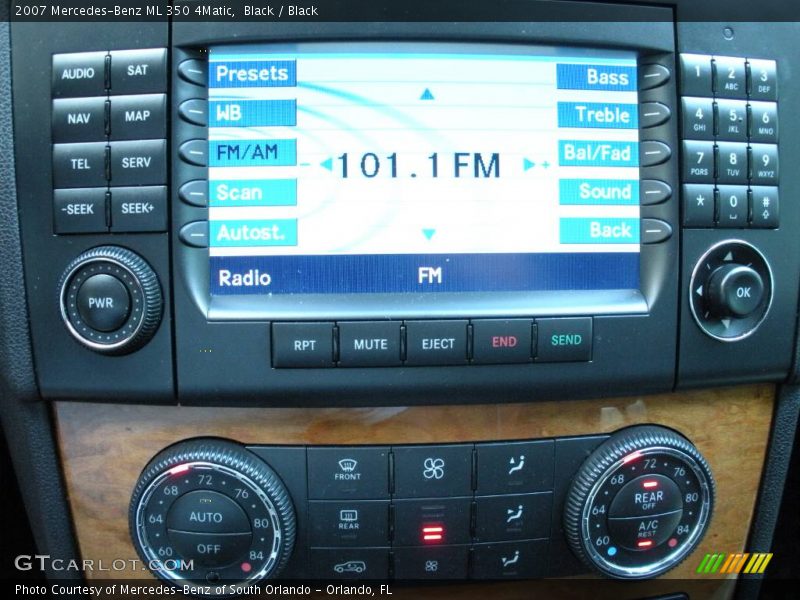 Black / Black 2007 Mercedes-Benz ML 350 4Matic