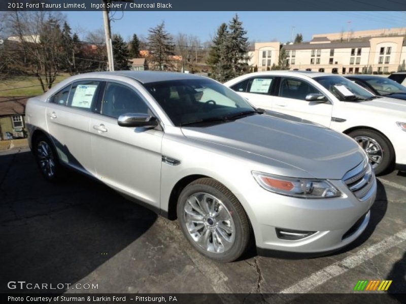 Ingot Silver / Charcoal Black 2012 Ford Taurus Limited