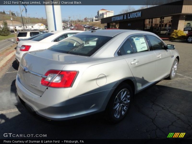 Ingot Silver / Charcoal Black 2012 Ford Taurus Limited