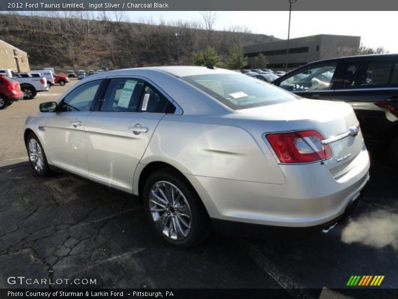 Ingot Silver / Charcoal Black 2012 Ford Taurus Limited