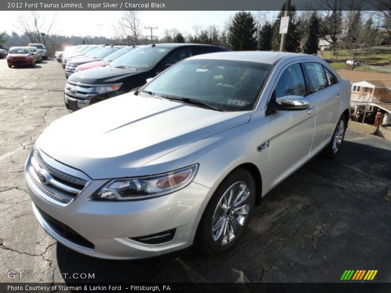 Ingot Silver / Charcoal Black 2012 Ford Taurus Limited