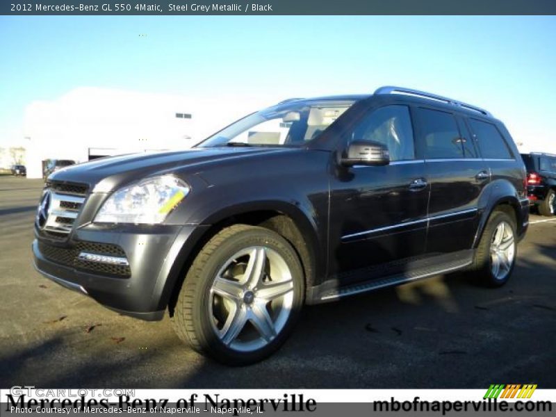 Steel Grey Metallic / Black 2012 Mercedes-Benz GL 550 4Matic