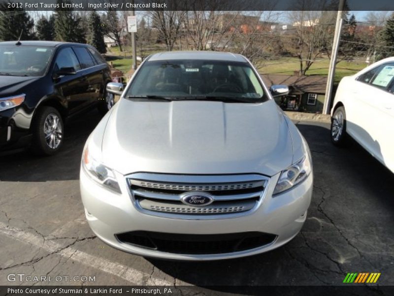 Ingot Silver / Charcoal Black 2012 Ford Taurus Limited